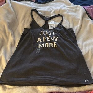 Under Armour grey tank top